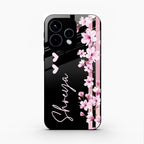Pink Floral Customize Glass Case Cover For Oppo Reno 15 5G