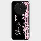 Pink Floral Customize Glass Case Cover For Realme 11 Pro Plus 5G