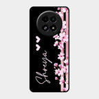 Pink Floral Customize Glass Case Cover For Realme 13 5G