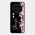Pink Floral Customize Glass Case Cover For Realme 14 Pro Lite 5G