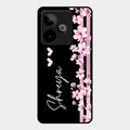 Pink Floral Customize Glass Case Cover For Realme Gt 7T 5G