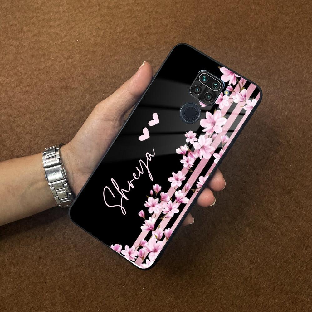 Pink Floral Customize Glass Case Cover For Redmi/Xiaomi - ShopOnCliQ