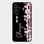 Pink Floral Customize Glass Case Cover For Samsung Galaxy A56 5G