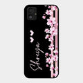 Pink Floral Customize Glass Case Cover For Samsung Galaxy F14 5G