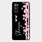 Pink Floral Customize Glass Case Cover For Samsung Galaxy S20 Fe 5G