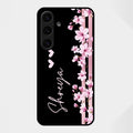 Pink Floral Customize Glass Case Cover For Samsung Galaxy S25 FE 5G