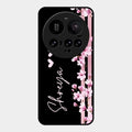 Pink Floral Customize Glass Case Cover For Xiaomi 15 Ultra 5G