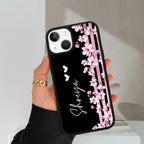 Pink Floral Customize Metal Case Cover For iPhone - ShopOnCliQ
