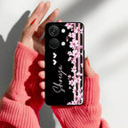 Pink Floral Customize Metal Case Cover For Oneplus - ShopOnCliQ