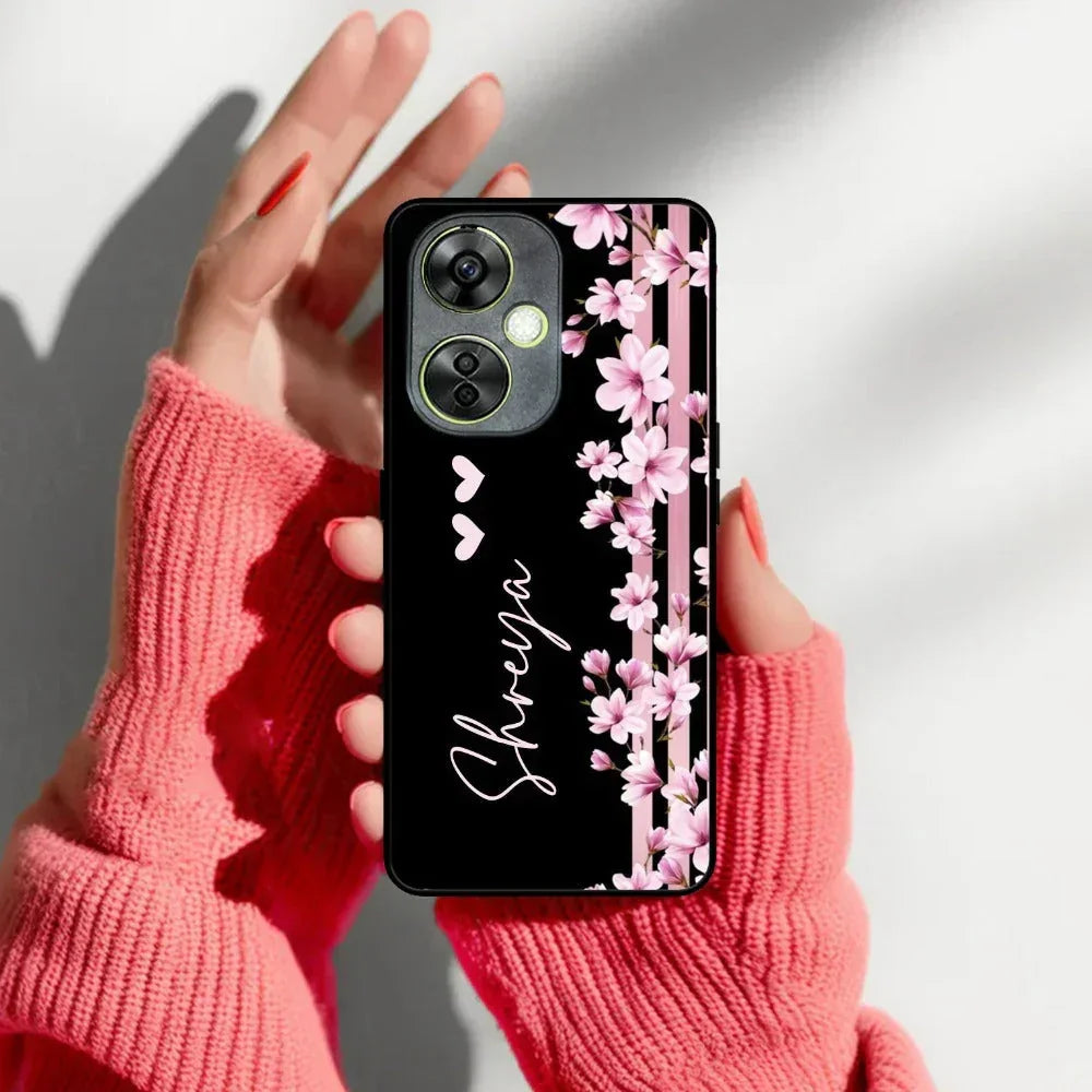 Pink Floral Customize Metal Case Cover For Oneplus - ShopOnCliQ