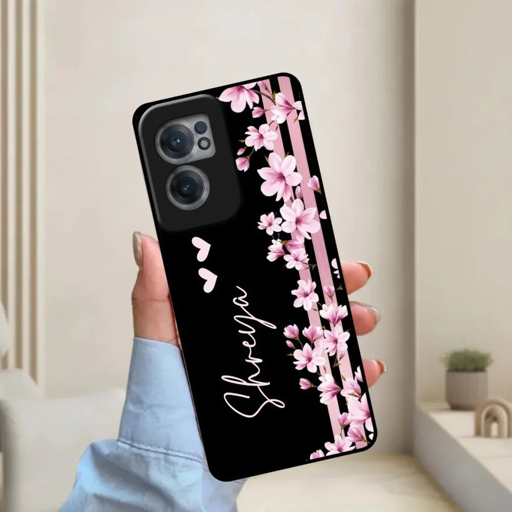 Pink Floral Customize Metal Case Cover For Oneplus - ShopOnCliQ