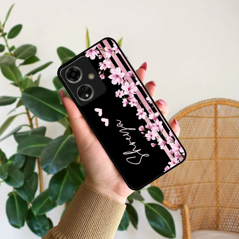 Pink Floral Customize Metal Case Cover For Oppo - ShopOnCliQ