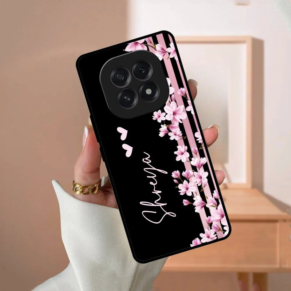 Pink Floral Customize Metal Case Cover For Oppo - ShopOnCliQ