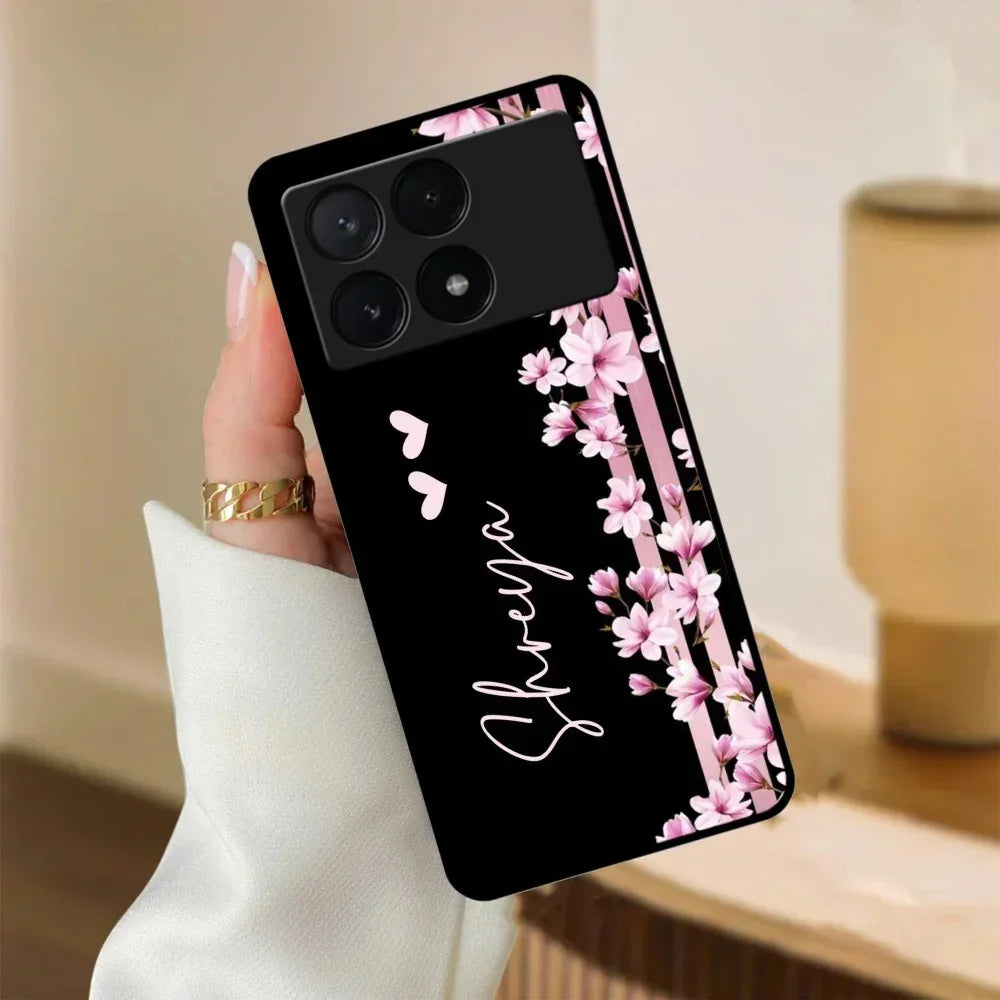 Pink Floral Customize Metal Case Cover For Poco - ShopOnCliQ