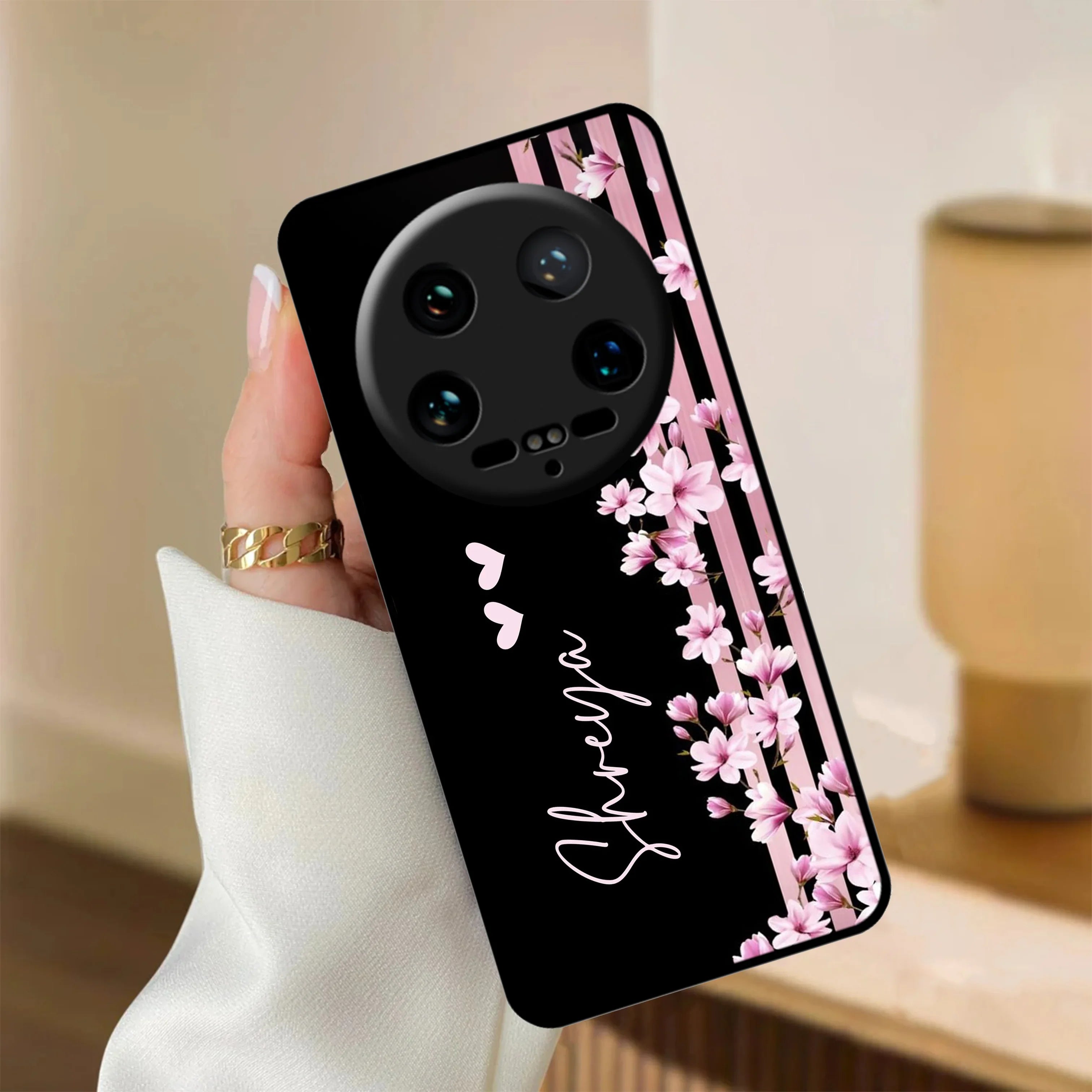 Pink Floral Customize Metal Case Cover For Redmi/Xiaomi - ShopOnCliQ