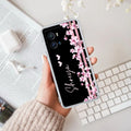 Pink Floral Customize Transparent Silicon Case For iQOO Neo 7 Pro 5G