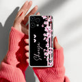 Pink Floral Customize Transparent Silicon Case For Nothing Phone 3a Lite 5G