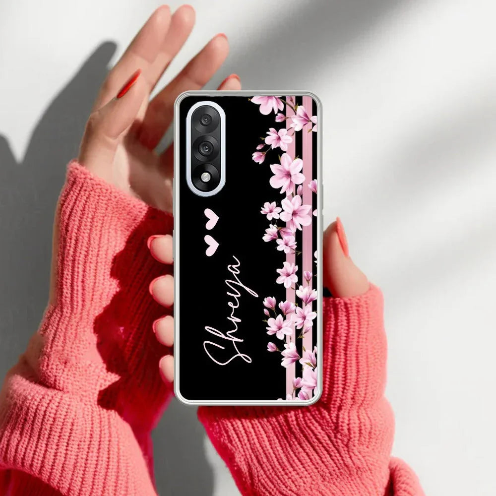 Pink Floral Customize Transparent Silicon Case For OnePlus - ShopOnCliQ