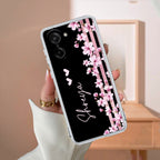Pink Floral Customize Anti Yellow Case For OnePlus Nord CE5 5G