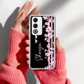 Pink Floral Customize Anti Yellow Case For Oppo A5 5G