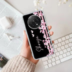Pink Floral Customize Anti Yellow Case For Oppo F29 Pro 5G