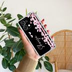 Pink Floral Customize Anti Yellow Case For Oppo F31 5G