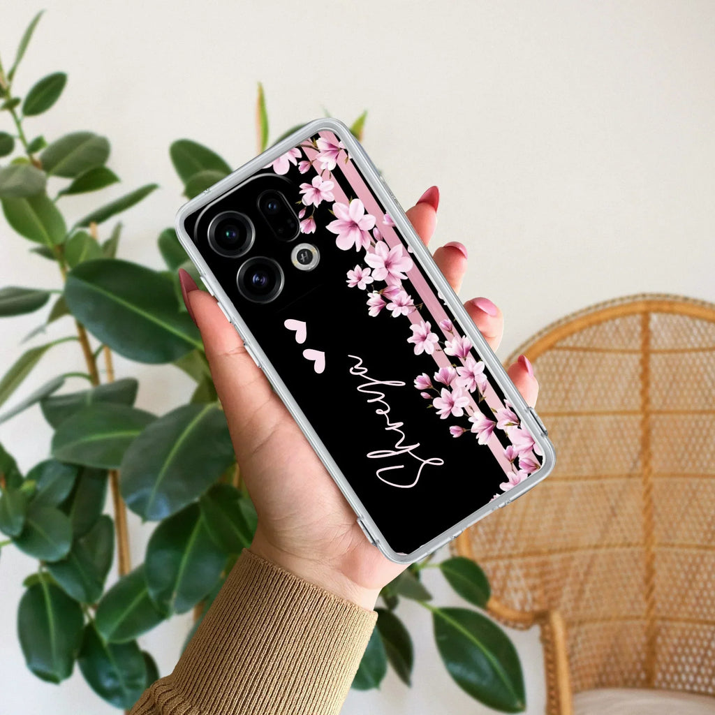 Pink Floral Customize Anti Yellow Case For Oppo Find X9 5G