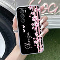 Pink Floral Customize Anti Yellow Case For Oppo Reno 12 Pro 5G