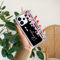Pink Floral Customize Transparent Silicon Case For Oppo Reno15 Pro 5G