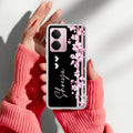 Pink Floral Customize Transparent Silicon Case For Realme Narzo 60X /  Realme 11X