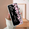 Pink Floral Customize Transparent Silicon Case For Realme P4 5G