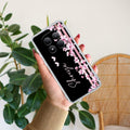 Pink Floral Customize Transparent Silicon Case For Redmi Note 15 Pro Plus 5G