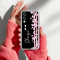 Pink Floral Customize Anti Yellow Case For Samsung Galaxy S25 Edge 5G
