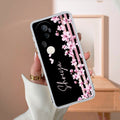 Pink Floral Customize Transparent Silicon Case For Vivo T4 Ultra 5G