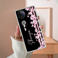 Pink Floral Customize Anti Yellow Case For Vivo V50e 5G