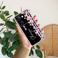 Pink Floral Customize Transparent Silicon Case For Vivo Y300 Plus 5G