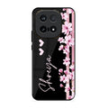 Pink Floral Glossy Metal Case Cover For iQOO 15 5G