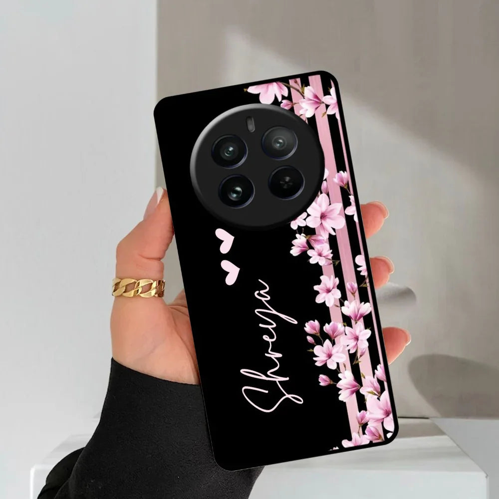 Pink Floral Customize Metal Case Cover For Realme/Narzo - ShopOnCliQ