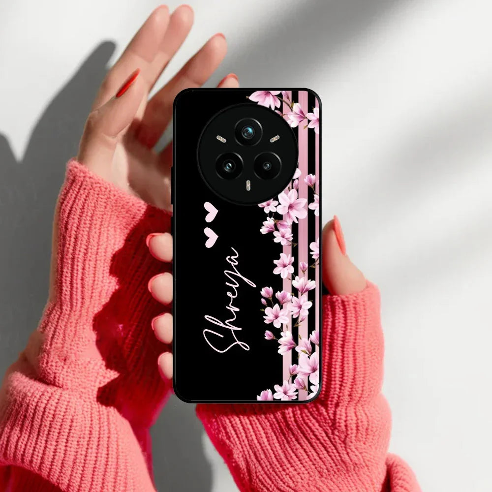 Pink Floral Customize Metal Case Cover For Realme/Narzo - ShopOnCliQ