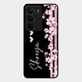 Pink Floral Glossy Metal Case Cover For Realme C75 5G