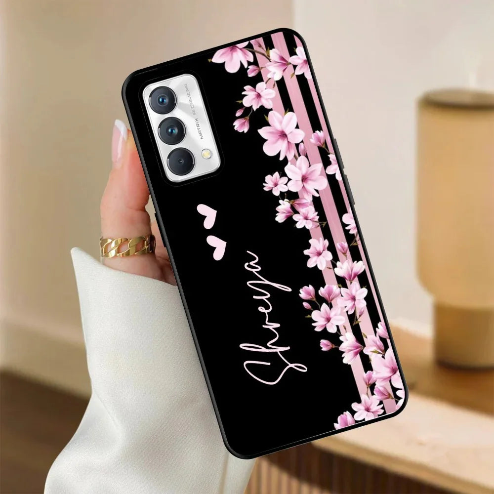 Pink Floral Customize Metal Case Cover For Realme/Narzo - ShopOnCliQ