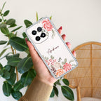 Pink Floral Transparent Silicon Case For iQOO - ShopOnCliQ