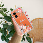 Pink Floral Anti Yellow Case For Vivo T3 Pro 5G
