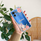 Pink Floral Anti Yellow Case For Motorola Edge 40 5G