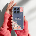 Pink Floral Anti Yellow Case For Motorola Edge 60 Pro 5G