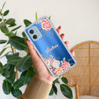 Pink Floral Anti Yellow Case For Motorola G54 5G