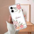 Pink Floral Transparent Silicon Case For OnePlus Nord CE5 5G