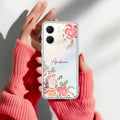 Pink Floral Anti Yellow Case For Oppo A5X 5G