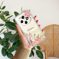 Pink Floral Anti Yellow Case For Oppo F31 Pro 5G