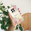 Pink Floral Anti Yellow Case For Oppo F31 Pro Plus 5G